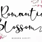Romantic Blossom Script Font