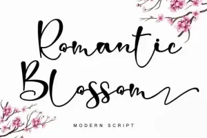 Romantic Blossom Script Font