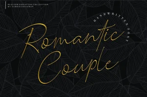 Romantic Couple Handwritten Font