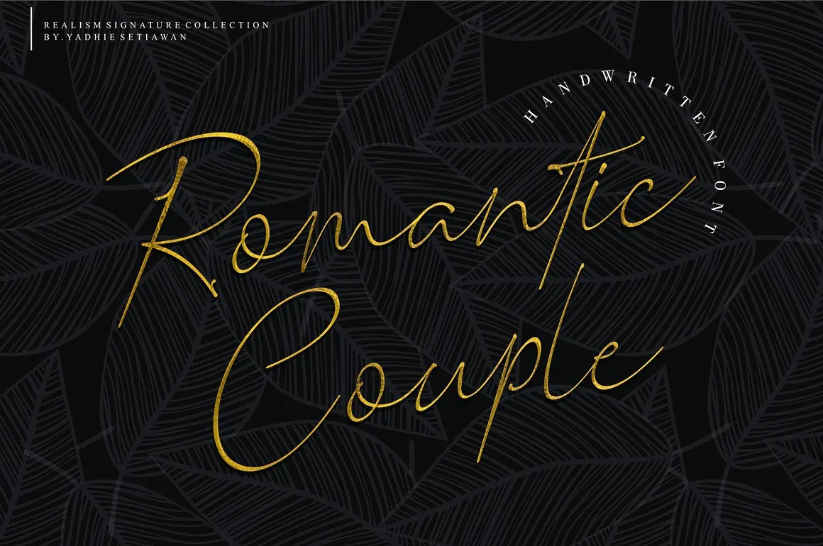 Romantic Couple Handwritten Font