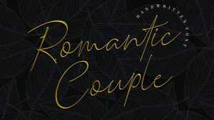 Romantic Couple Script Font › Fontesk