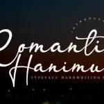 Romantic Hanimun Script Font - Fonte Grátis Romantic Hanimun Script Font