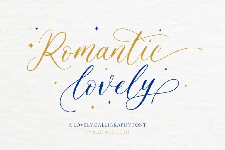 Romantic Lovely Calligraphy Font
