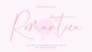 Romantica Script Font › Fontesk