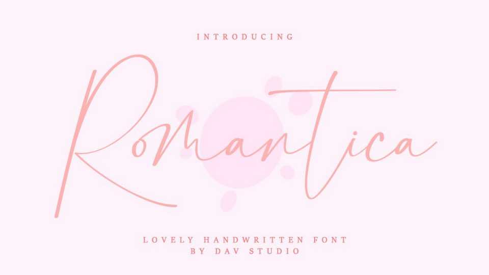 Romantica Script Font › Fontesk