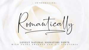 Romantically Script Font › Fontesk