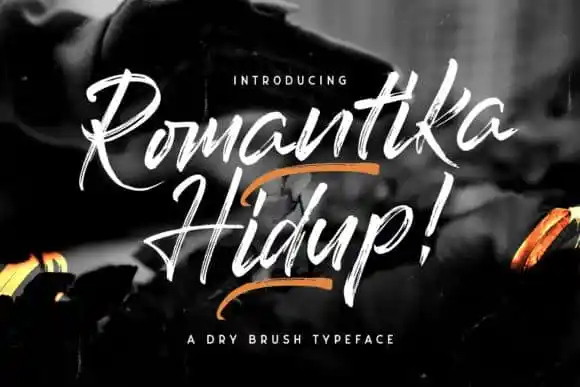 Romantika Hidup Brush Font