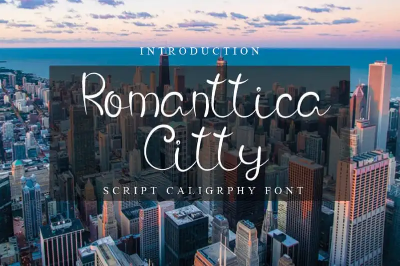 Romanttica Citty Script Font