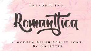 Romanttica Script Font › Fontesk