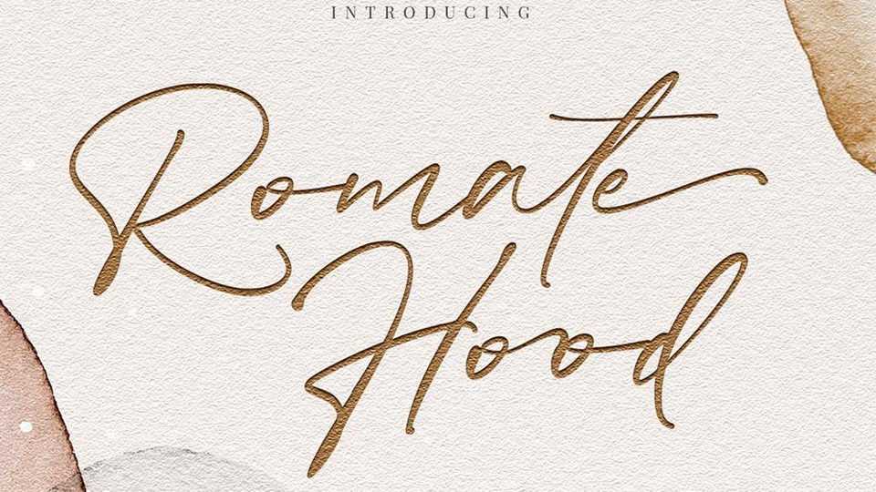 Romate Hood Script Font › Fontesk