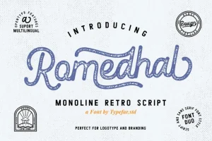 Romedhal Script Font