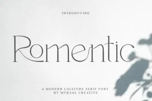 Romentic Serif Font