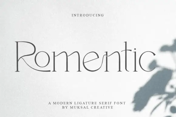 Romentic Serif Font