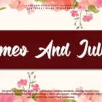 Romeo And Julliet Script Font