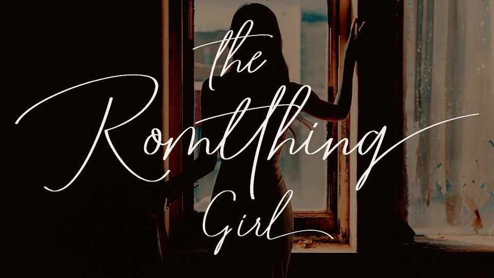 Romtthing Girl Script Font › Fontesk