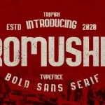 Romusha Display Font