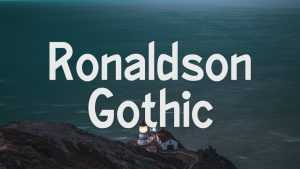 Ronaldson Gothic Font › Fontesk
