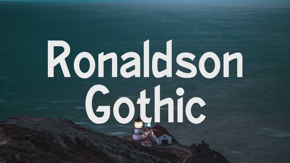 Ronaldson Gothic Font › Fontesk
