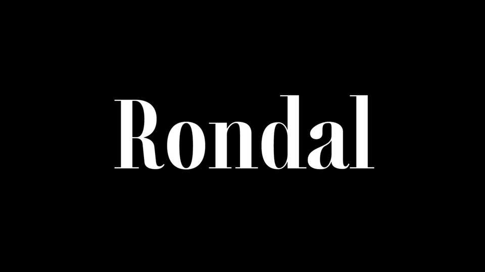 Rondal Font Family › Fontesk