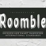 Roomble Display Font - Fonte Grátis Roomble Display Font