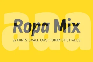 Ropa Mix Pro Font Family