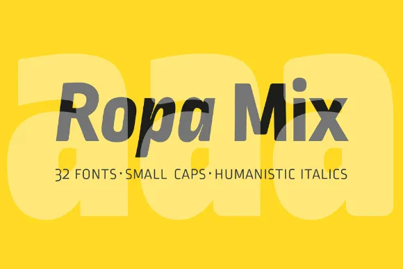 Ropa Mix Pro Font Family