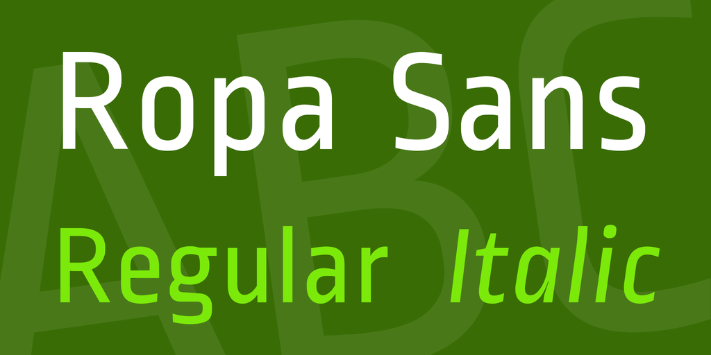 Ropa Sans Font Family