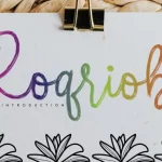 Roqriob Brush Font