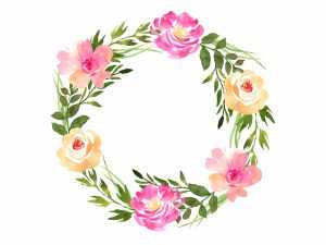 Rosaleen Hand-painted Wreaths and Bouquets (PNG)