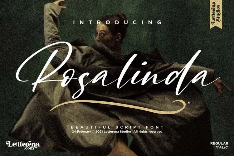 Rosalinda Calligraphy Font