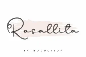 Rosallita Handwritten Font