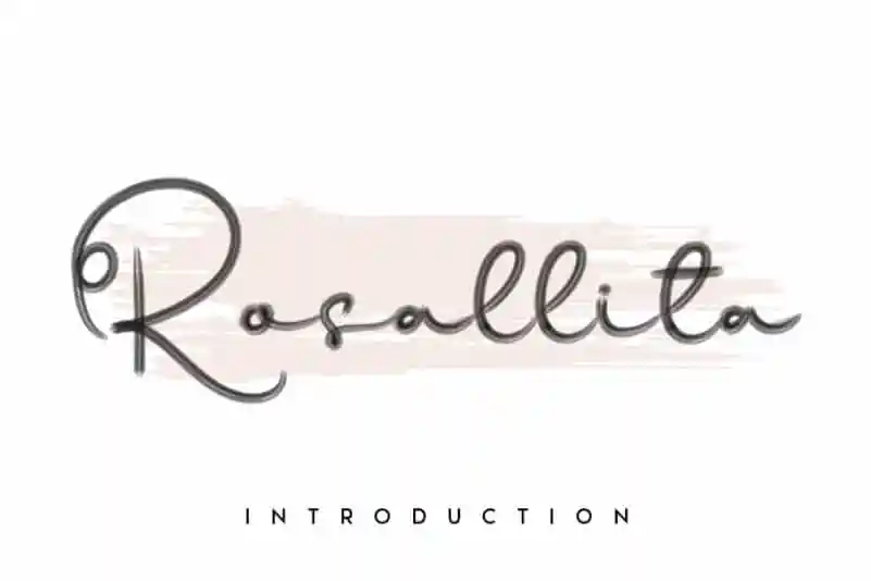 Rosallita Handwritten Font