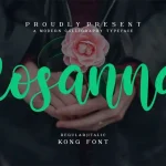 Rosanna Calligraphy Font - Fonte Grátis Rosanna Calligraphy Font