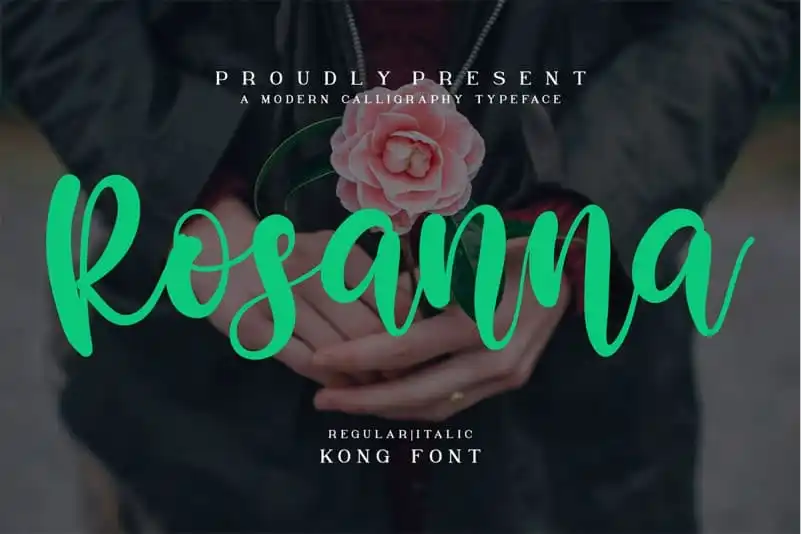 Rosanna Calligraphy Font
