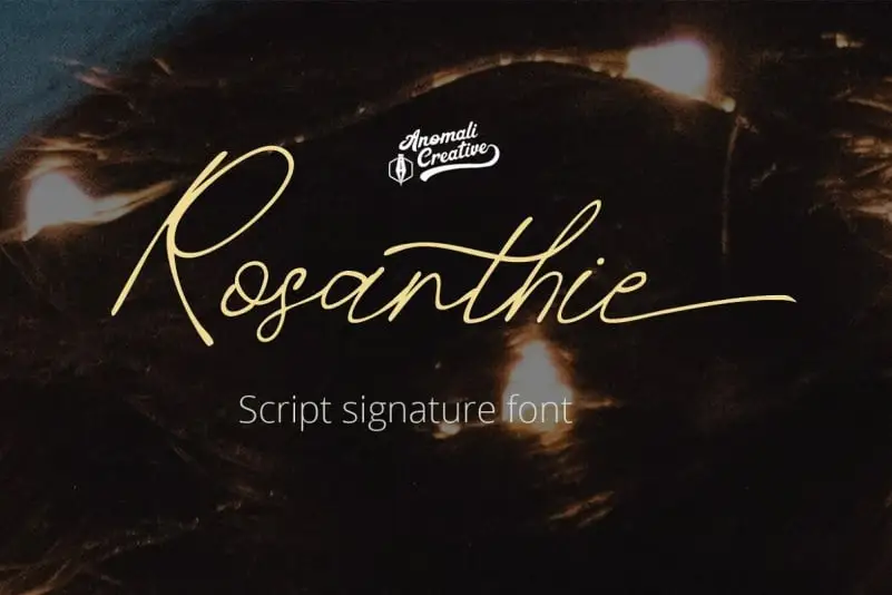 Rosanthie Script Font