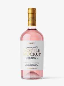 Rose bottle mockup