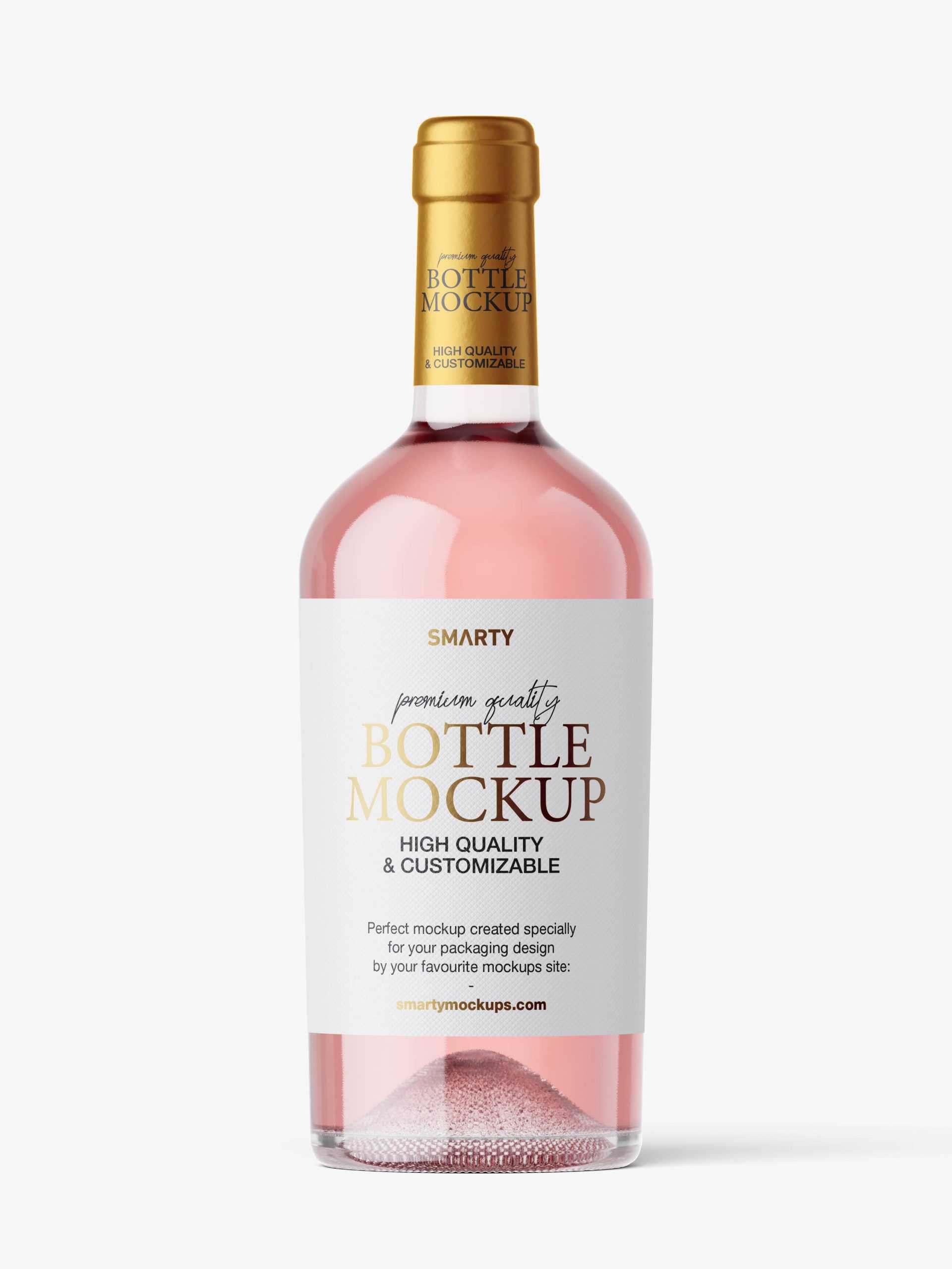 Rose bottle mockup