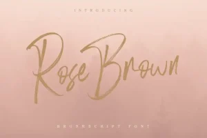 Rose Brown Brush Font