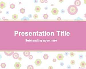 Rose Flower Vector Template for PowerPoint
