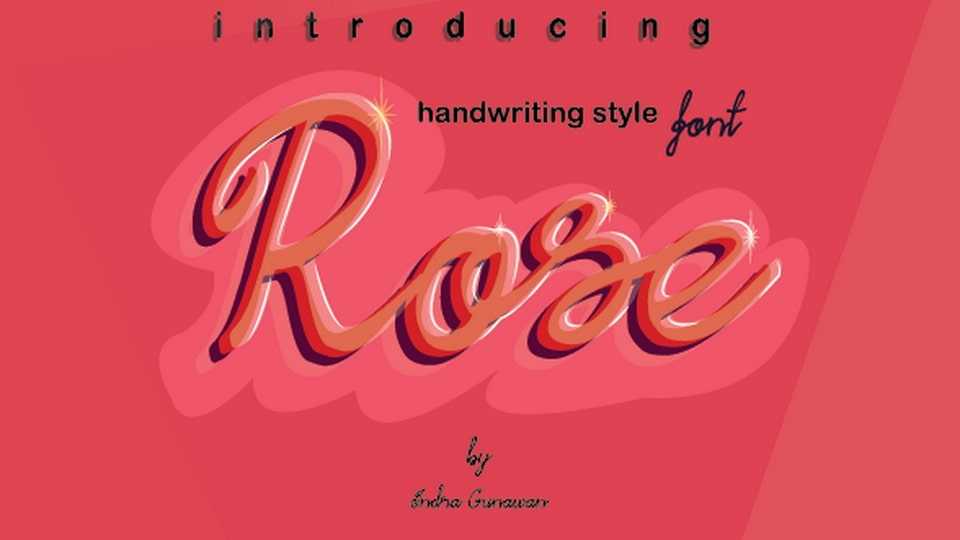 Rose Font › Fontesk