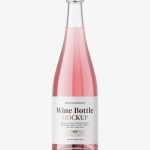 Rose wine bottle with crown cap mockup - Free PSD Download Rose wine bottle with crown cap mockup