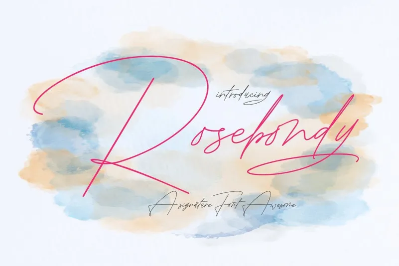 Rosebondy Script Font