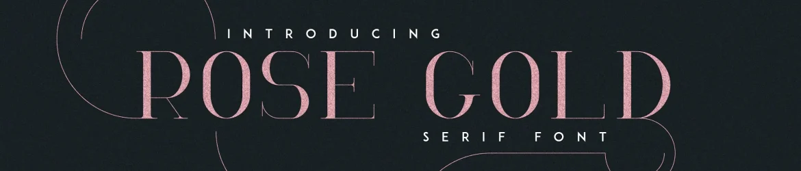 RoseGold Serif Font