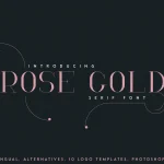 RoseGold Serif Font