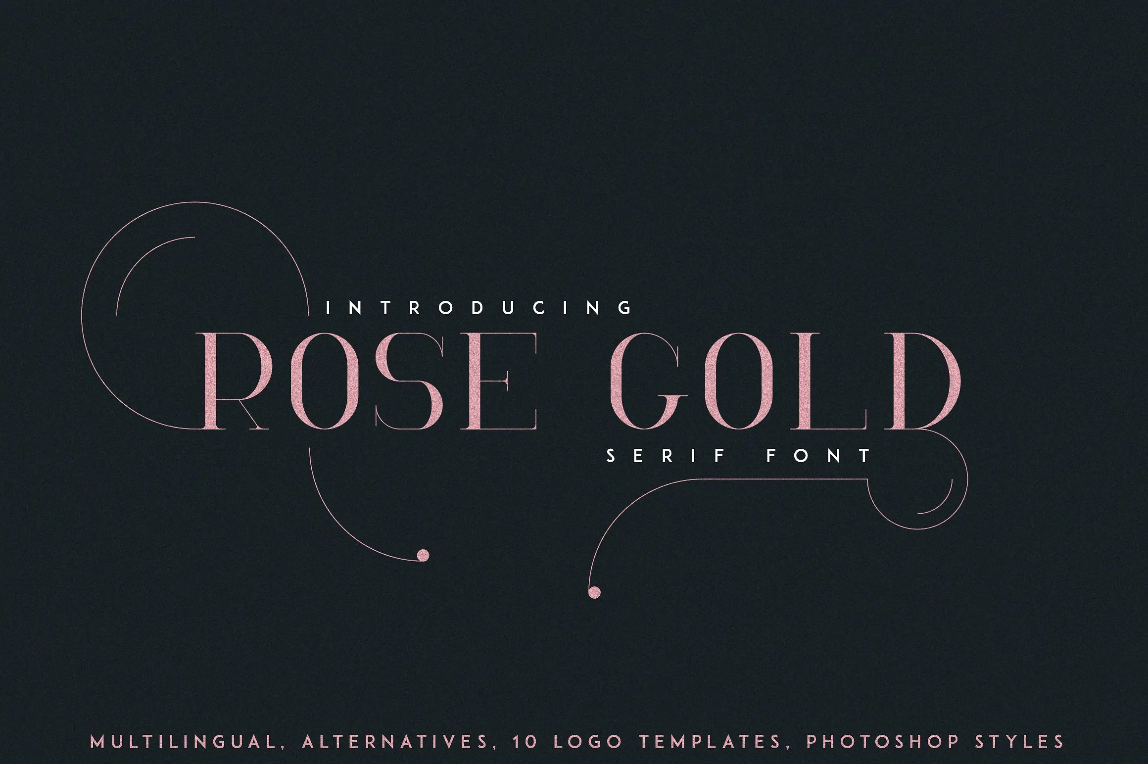 RoseGold Serif Font
