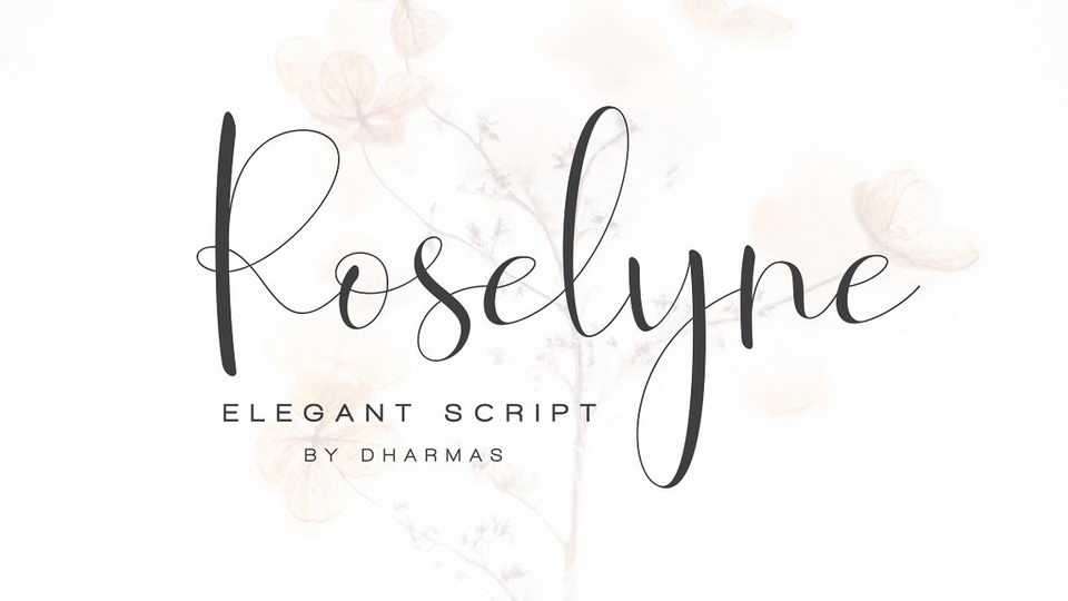 Roselyne Script Font › Fontesk
