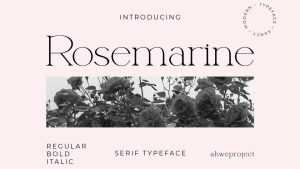 Rosemarine Font › Fontesk