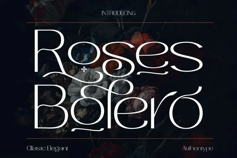 Roses Bolero Sans Serif Font