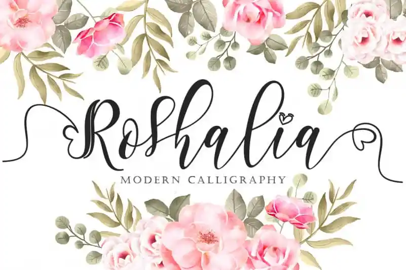 Roshalia Calligraphy Font
