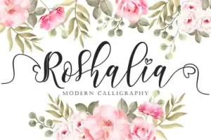 Roshalia Calligraphy Font